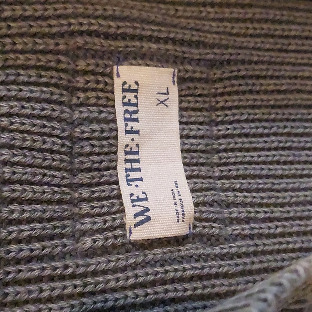 We The Free Knit Cropped 'Surplus Gray' Sweater - Picture 5 of 16